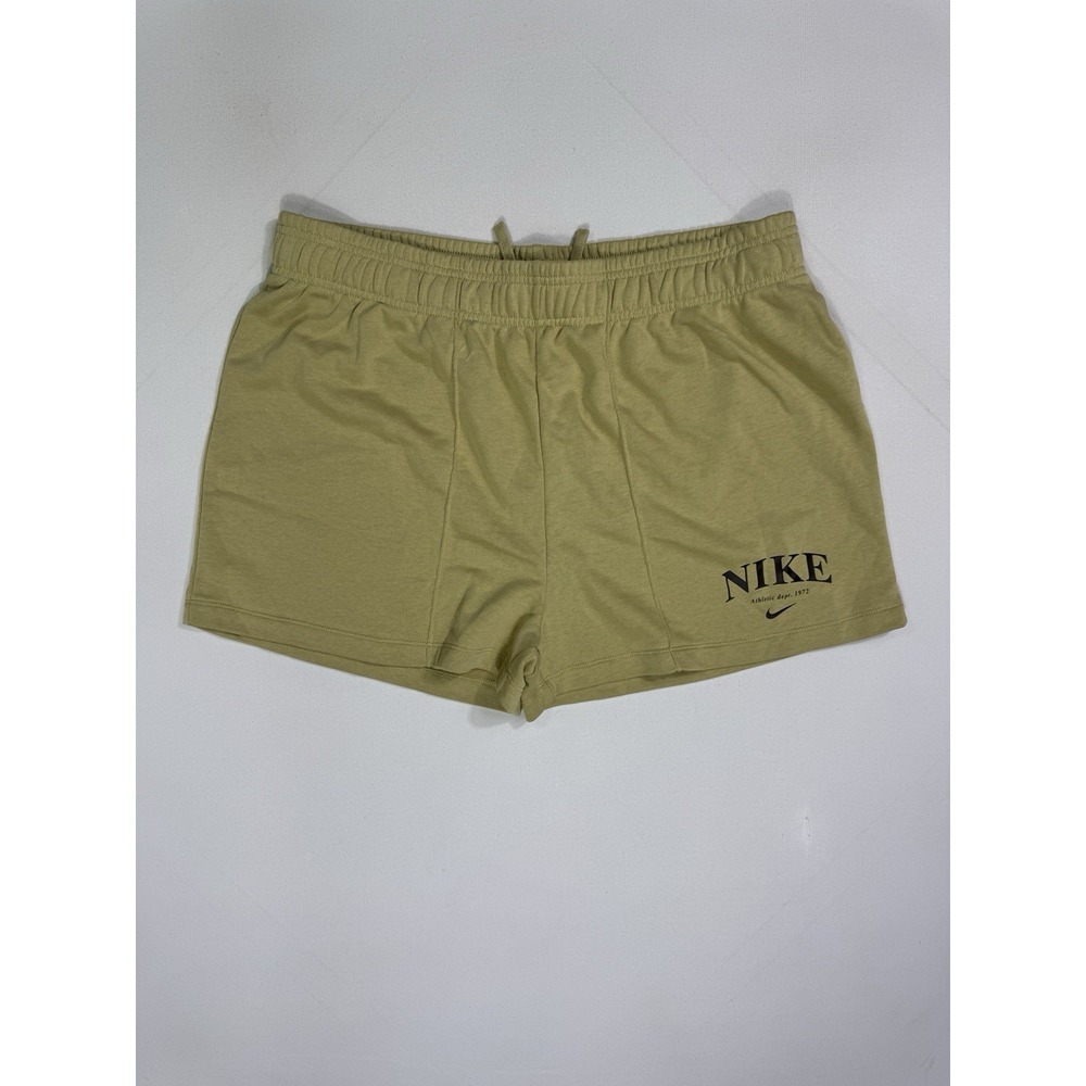 Nike Shorts Womens 2XL NSW Fleece Lounge Athletic Dept 1972 Beige DV0341-710